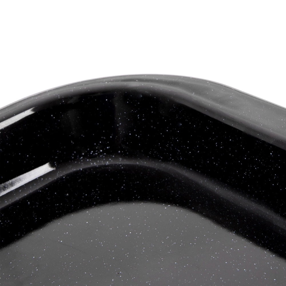 Blacha do pieczenia emaliowana prostokątna 40x35,5x2 cm