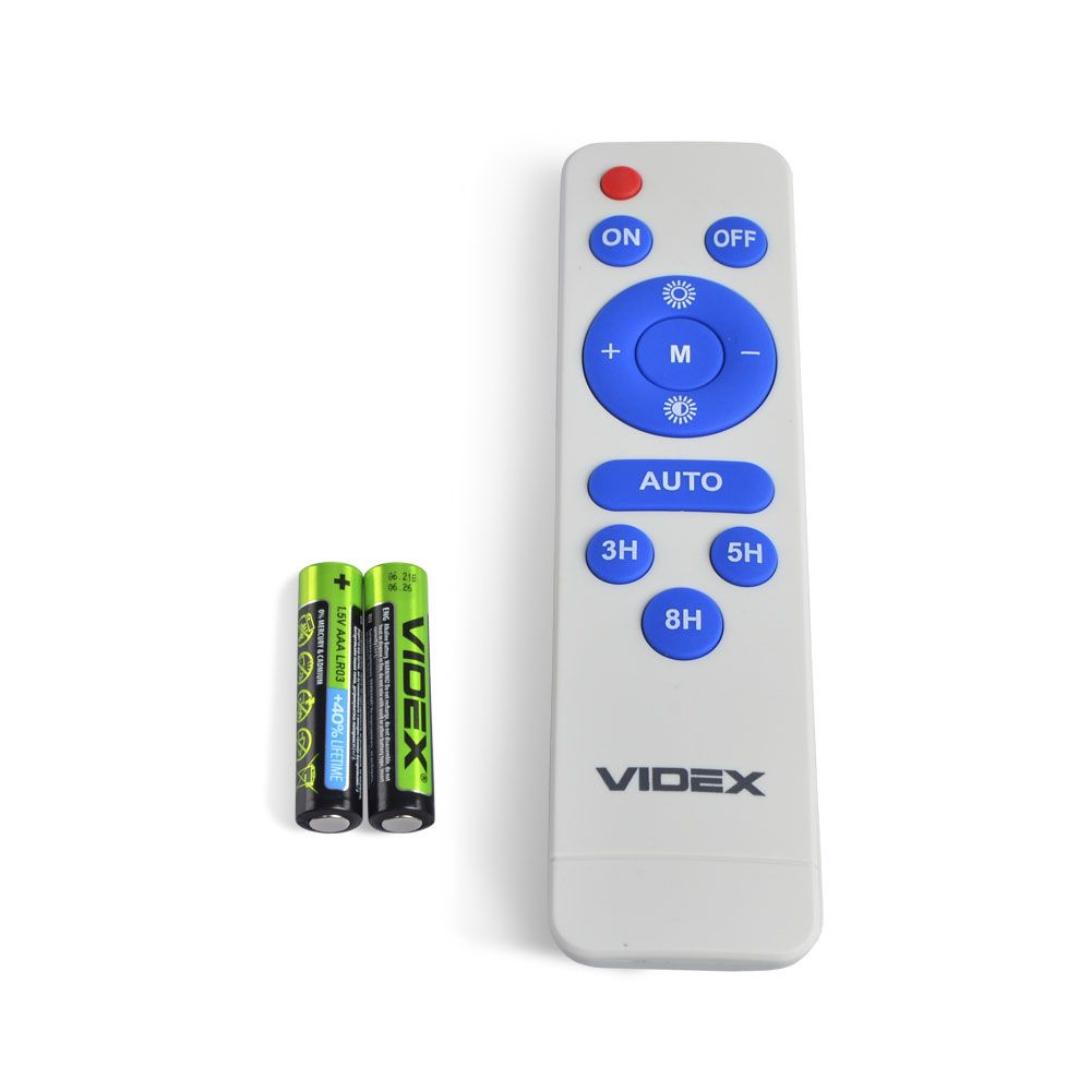 LAMPA ULICZNA VIDEX LED ZEWNĘTRZENA PANEL SŁONECZNY IP65 4300lm + PILOT