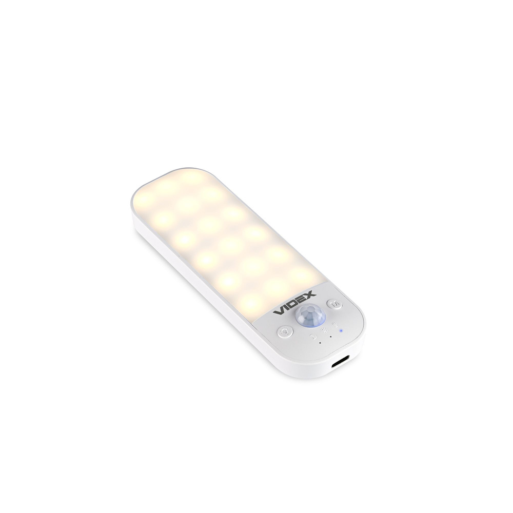 LAMPKA NOCNA LED Z AKUMULATOREM I CZUJNIKIEM RUCHU VIDEX VL-NL014W-S