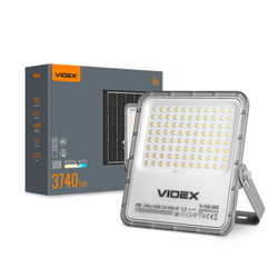 Lampa zewnętrzna Videx LED halogen 3740lm akumulator panel słoneczny