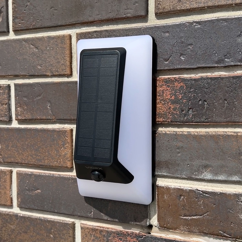 Kinkiet solarny Videx LED biały z czujnikiem ruchu 500lm IP54 aku LiFePO4