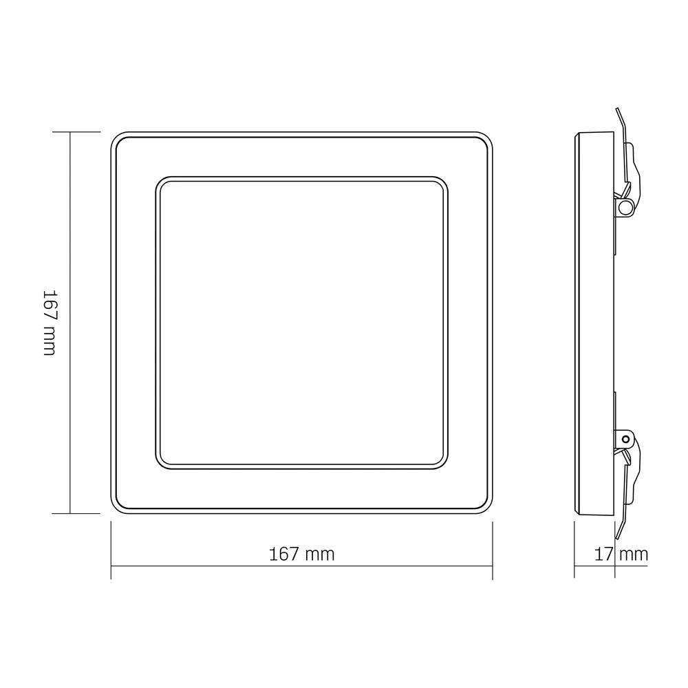 Lampa sufitowa LED VIDEX DL6S 12W z regulacją barwy światła