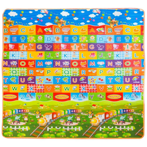 Dwustronna mata piankowa dla dzieci 180x200 cm XXL