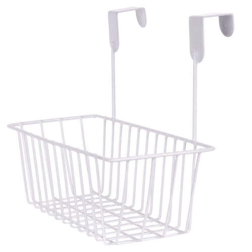 Koszyk na drzwi metalowy biały 28 cm