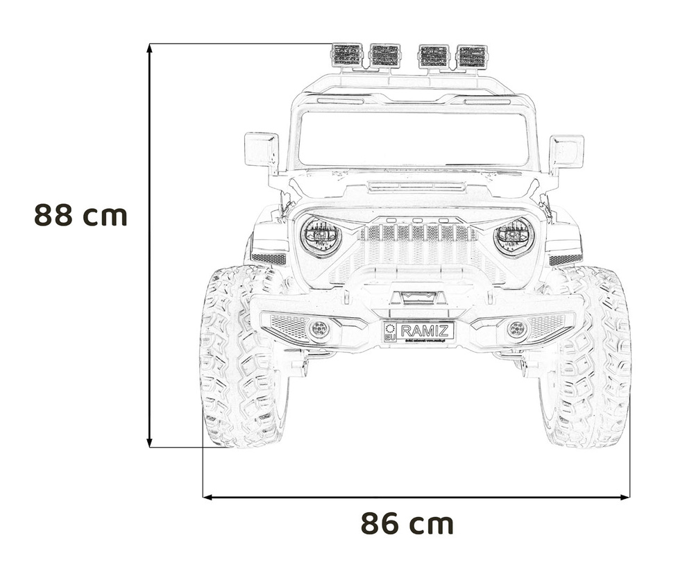 Pojazd Extreme Sport 4x4 Biały