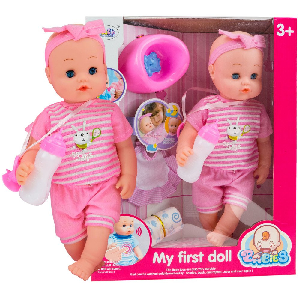 Interaktywna lalka - mówi, śmieje się + akcesoria 