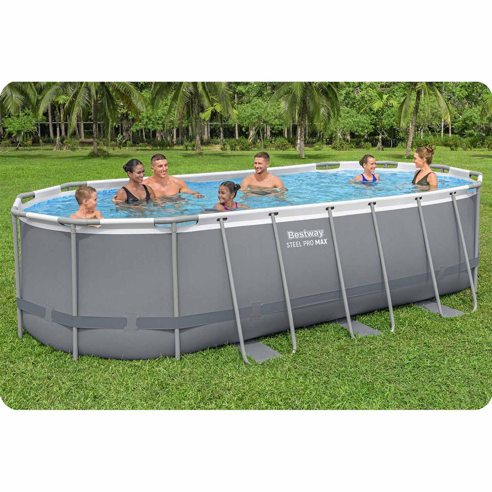 Basen ogrodowy stelażowy 549 x 274 x 122 cm 12w1 Bestway 56710