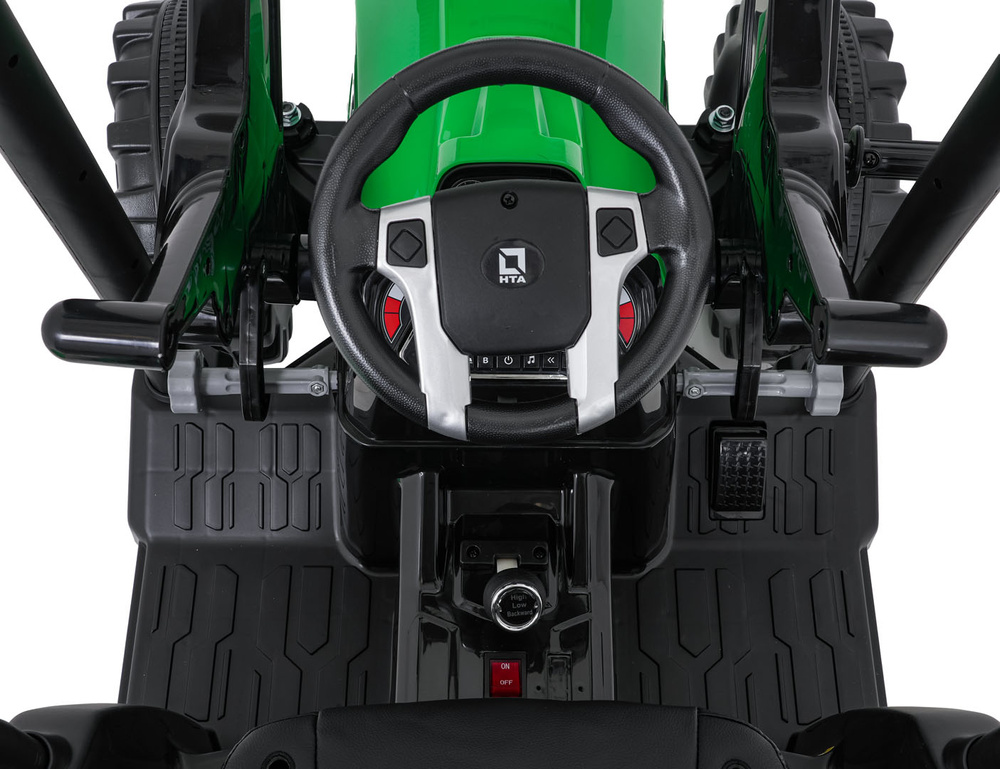 Pojazd MEGA Traktor D68 Z Przyczepką Zielony