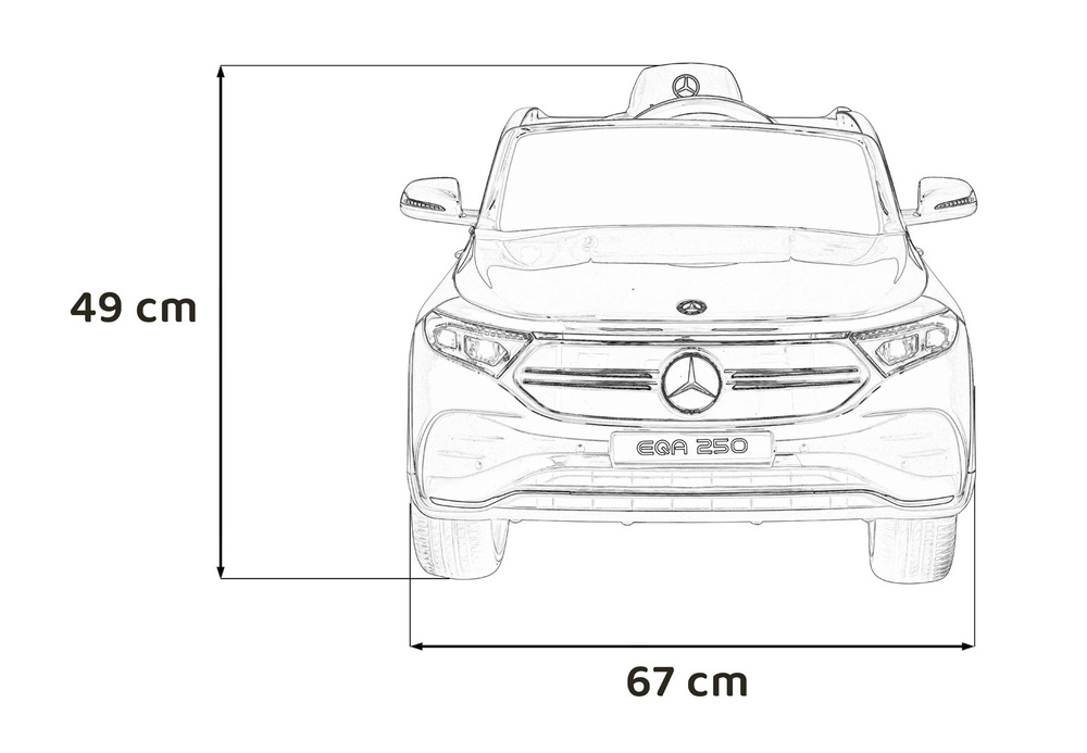 Pojazd Mercedes Benz EQA 250 Zielony