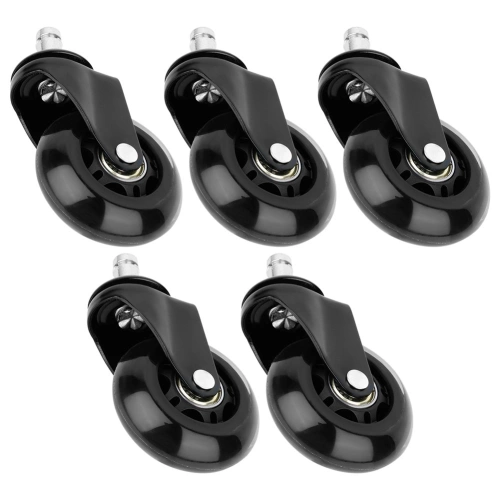 Kółka do fotela IKEA kauczukowe 6,3 cm / 10 mm 5 szt.