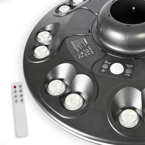 LED Solarna Lampa Parkowa z czujnikiem ruchu