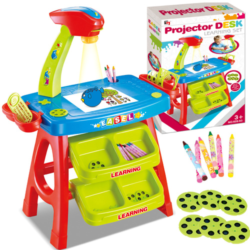 Stolik z projektorem do malowania rysowania akcesoria