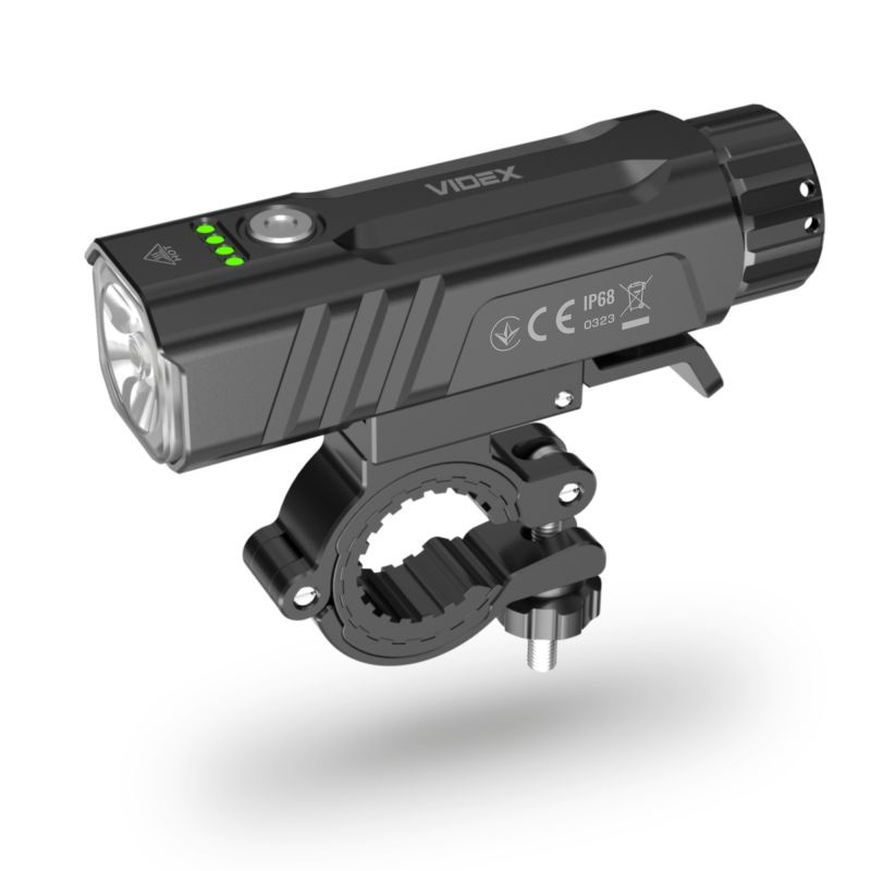 Latarka rowerowa Videx LED 2000lm IP68 czas pracy 100h 6 trybów zasięg 225m