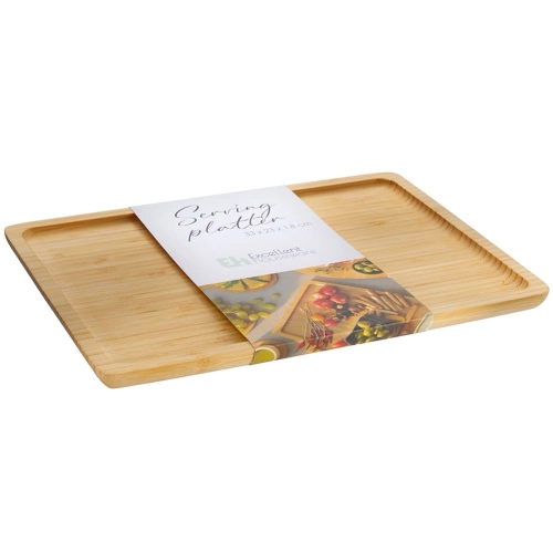 Taca do serwowania bambusowa 33x23 cm
