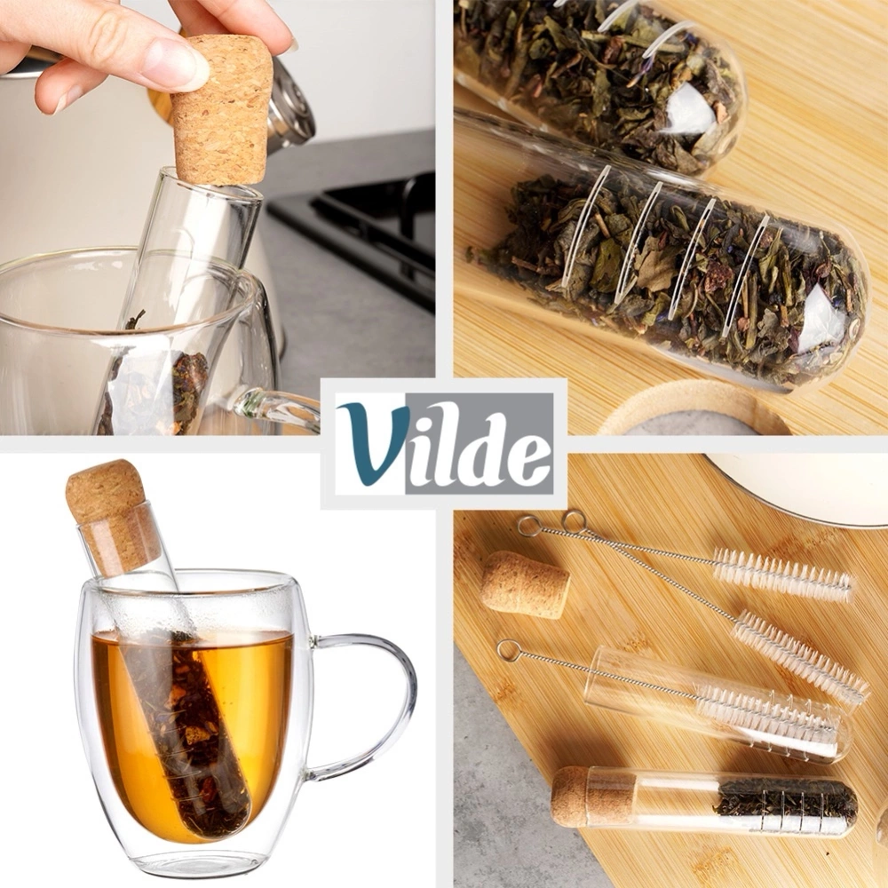 Zaparzacz do herbaty szklany 6 el.