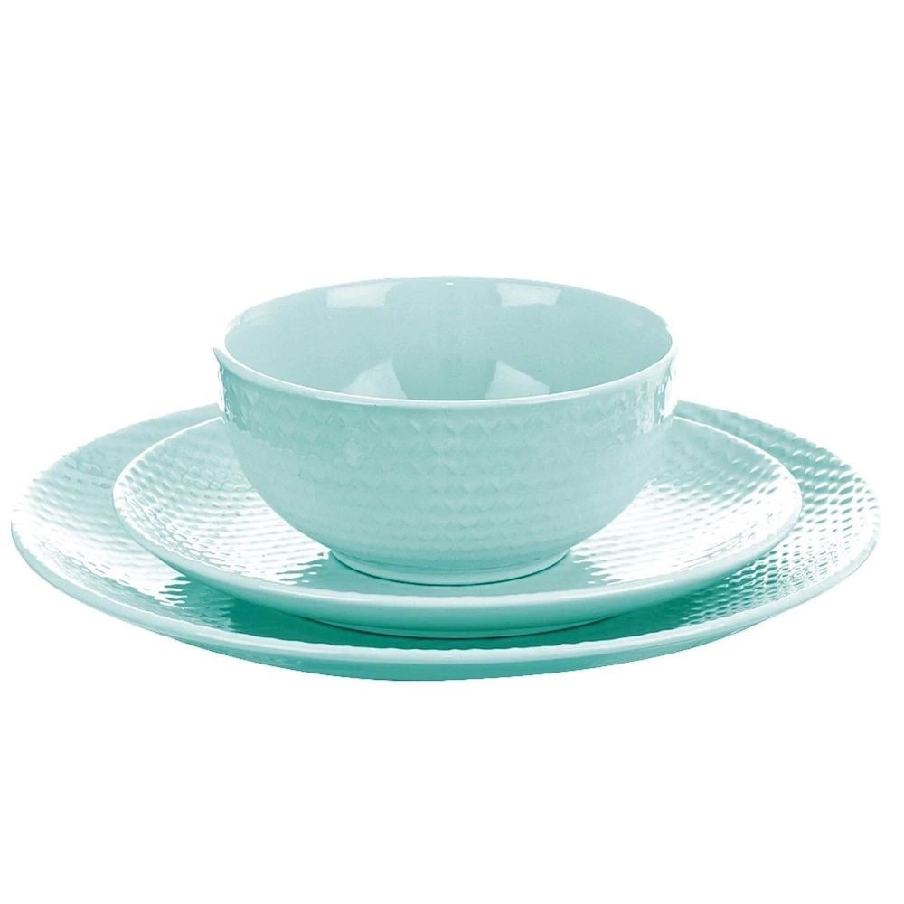 Talerz deserowy ceramiczny zielony RELIEF 21 cm