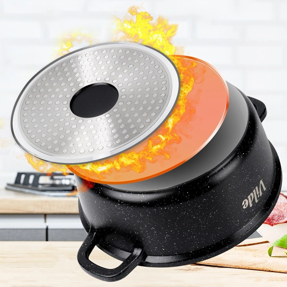 Garnek granitowy ze szklaną pokrywką TERRUNA AROMA 20 cm, 2,1 l