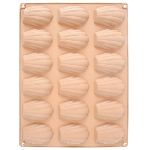 Forma do ciastek silikonowa beżowa muszelki 32x24,5 cm