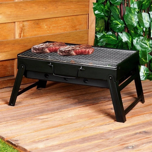 Grill węglowy składany walizka 43x29x22,5 cm