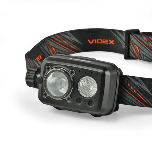 Latarka czołowa Videx LED 600lm IP55 sterowanie gestem 7 trybów zasięg 185m