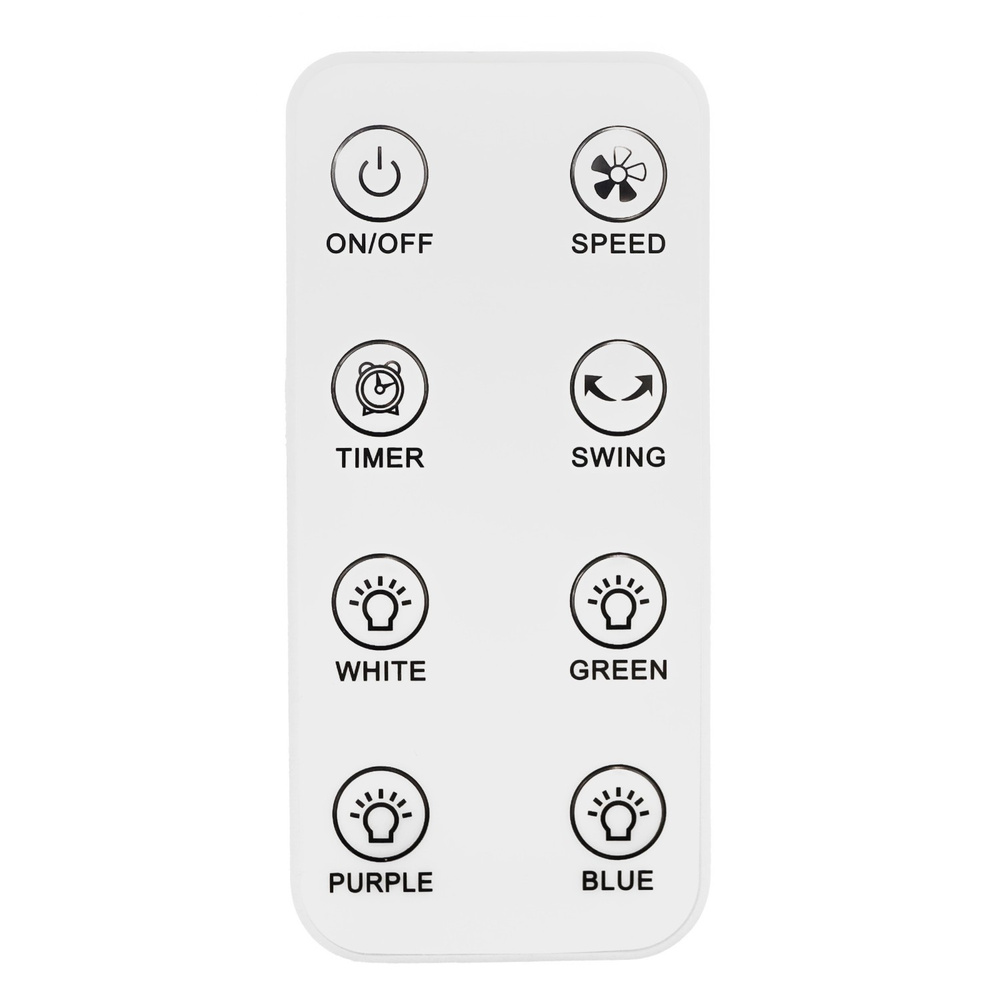 Nowoczesny wentylator stojący bezłopatkowy podłogowy pilot timer LED kolory biały 3 tryby obrotowy
