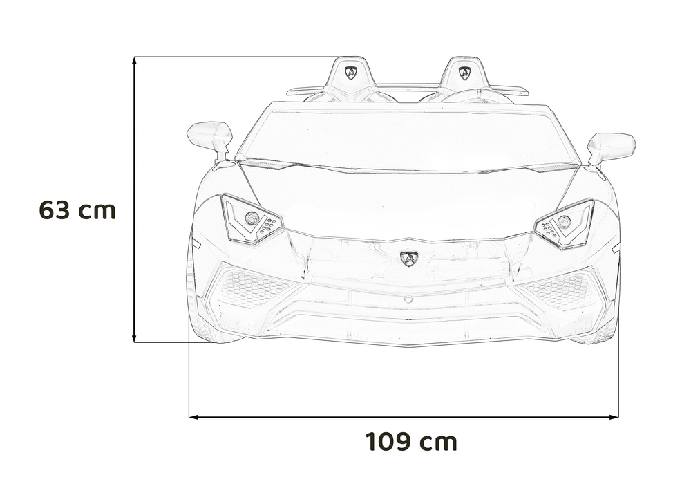 Pojazd Lamborghini Aventador SV Biały