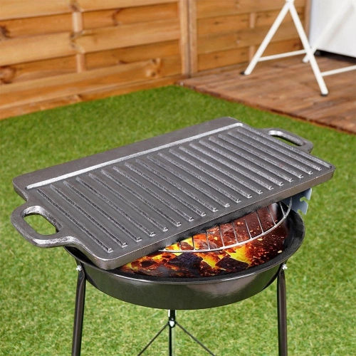 Płyta do grillowania żeliwna dwustronna LITINA 45,4x23 cm