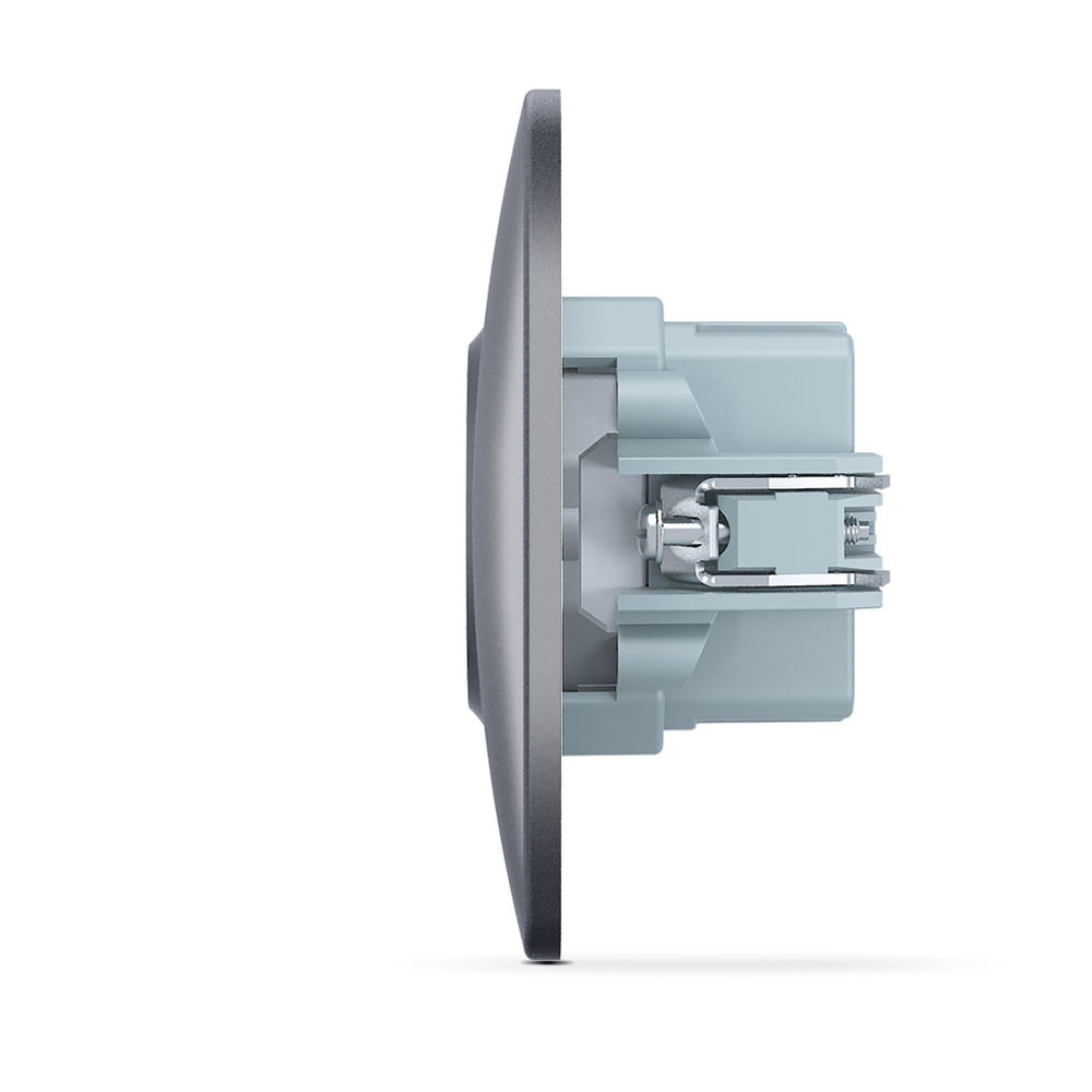 Gniazdo USB-A + USB-C PD20W czarno-grafitowe VIDEX BINERA