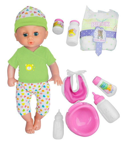 Lalka, bobas + akcesoria 