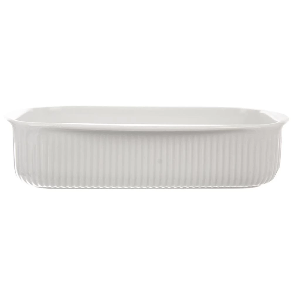 Naczynie żaroodporne porcelanowe białe 24x17x5 cm, 1 l