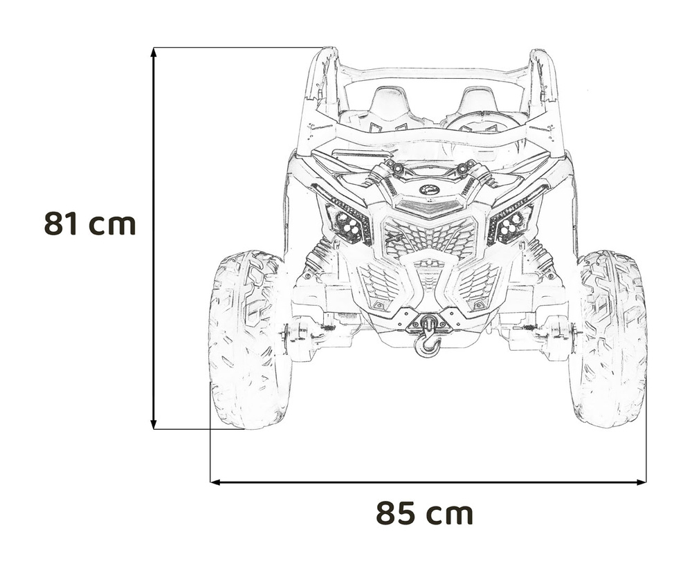 Pojazd Buggy Maverick Turbo RR STRONG Niebieski