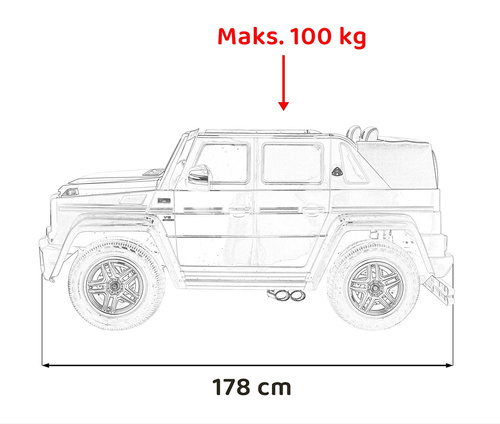 Pojazd Mercedes Benz MAYBACH G650 Czarny