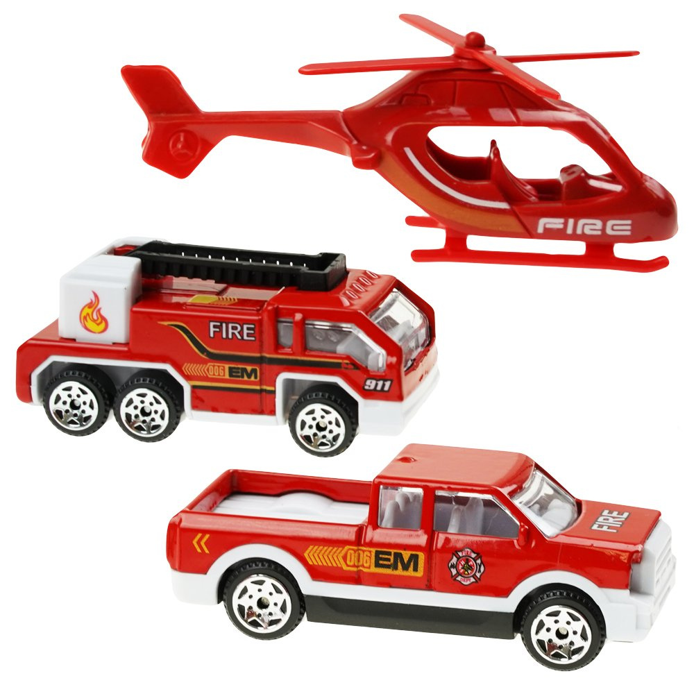 Straż pożarna parking garaż remiza helikopter auta