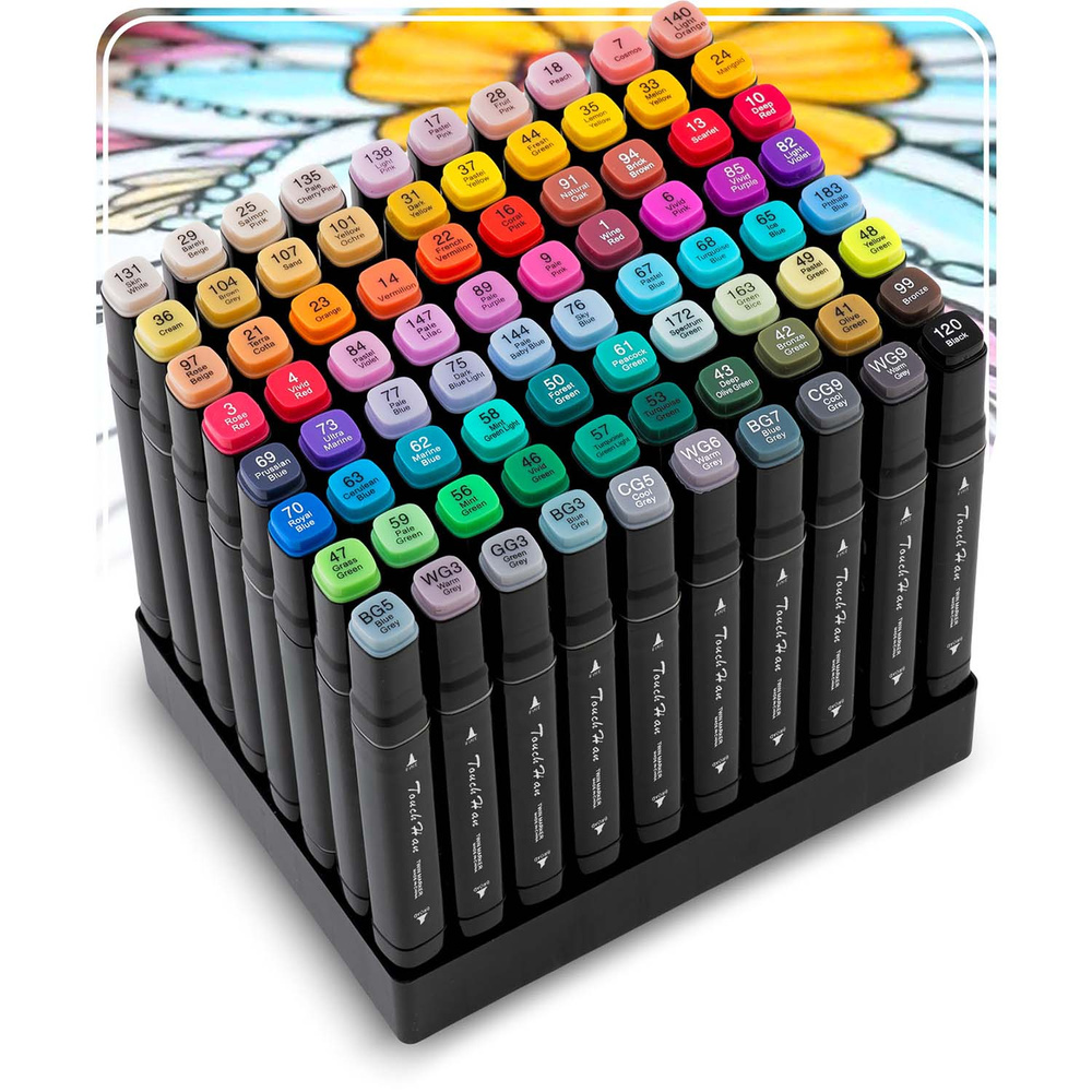 Zestaw kreatywny: 80 markerów alkoholowych + mata do kolorowania XXL 90x120 cm