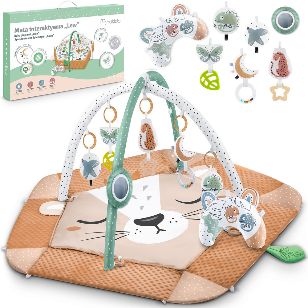 Mata edukacyjna interaktywna Lew 