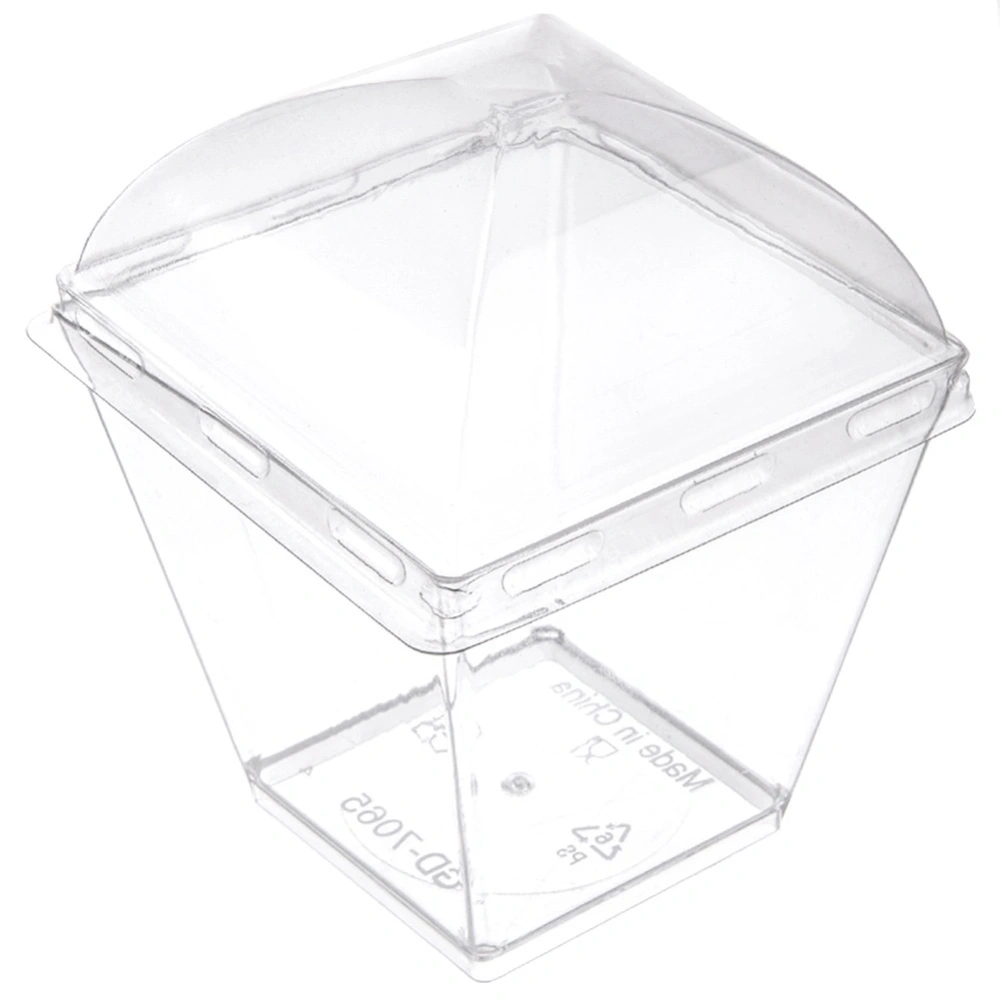 Pucharki na desery, przekąski z pokrywkami 180 ml 6 szt.