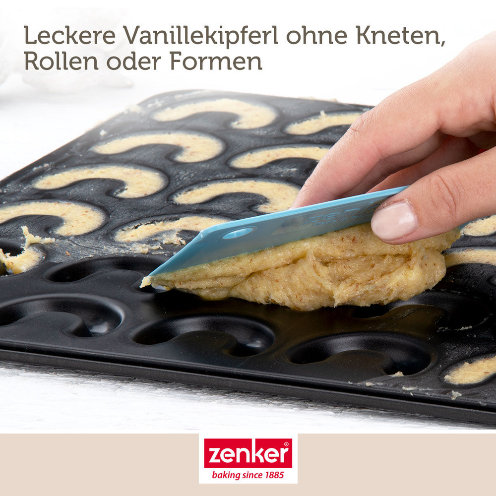 Forma do pieczenia Vanillekipferl, 42 sztuki Zenker