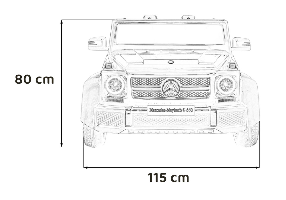Pojazd Mercedes Benz MAYBACH G650 Niebieski