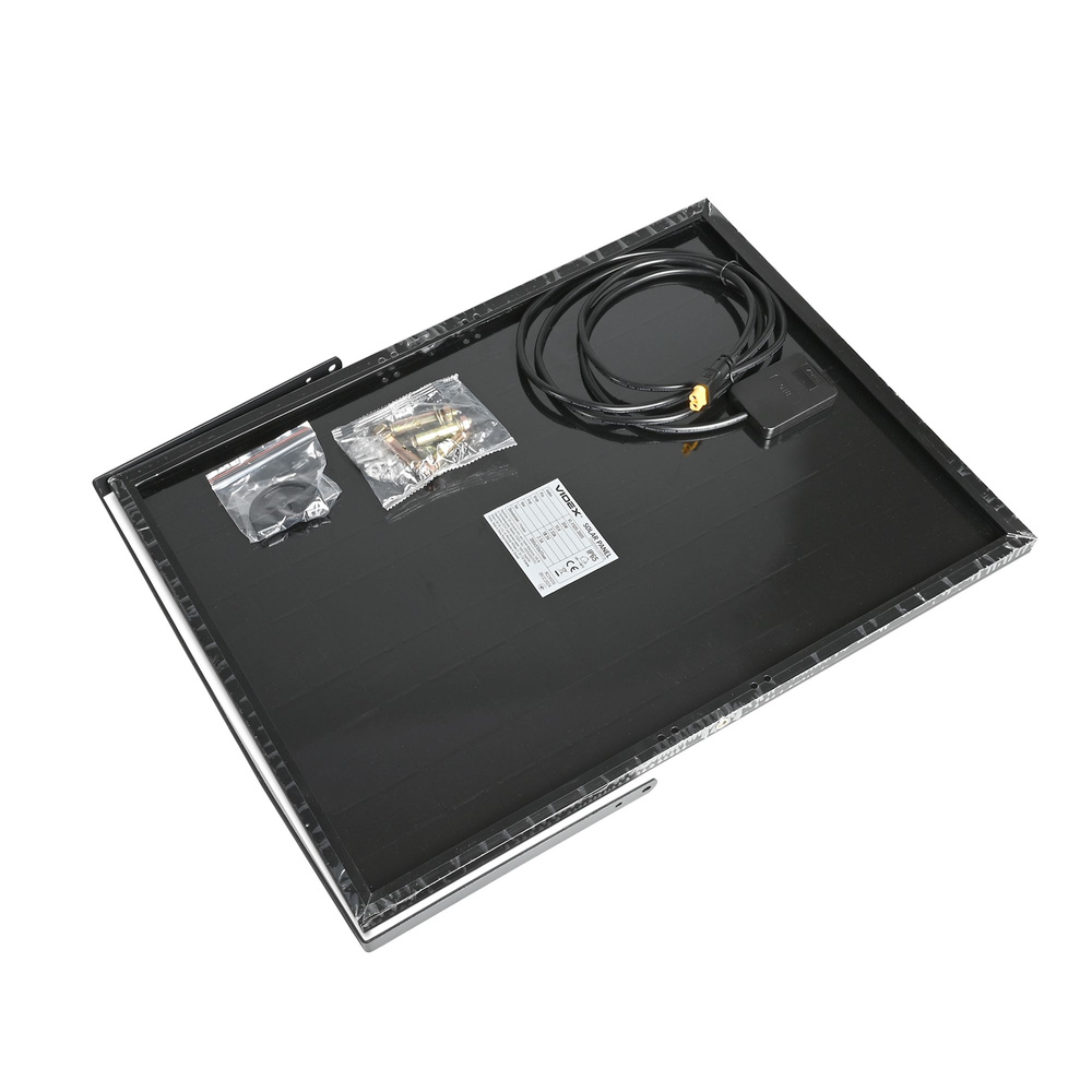 Lampa zewnętrzna Videx LED halogen 3740lm akumulator panel słoneczny