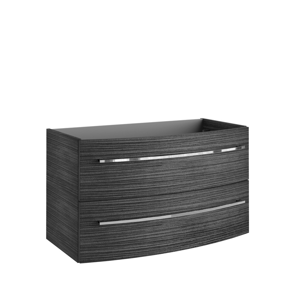 Szafka łazienkowa ciemny dąb 2-szufladowa 89,2 cm LANZET Impulso