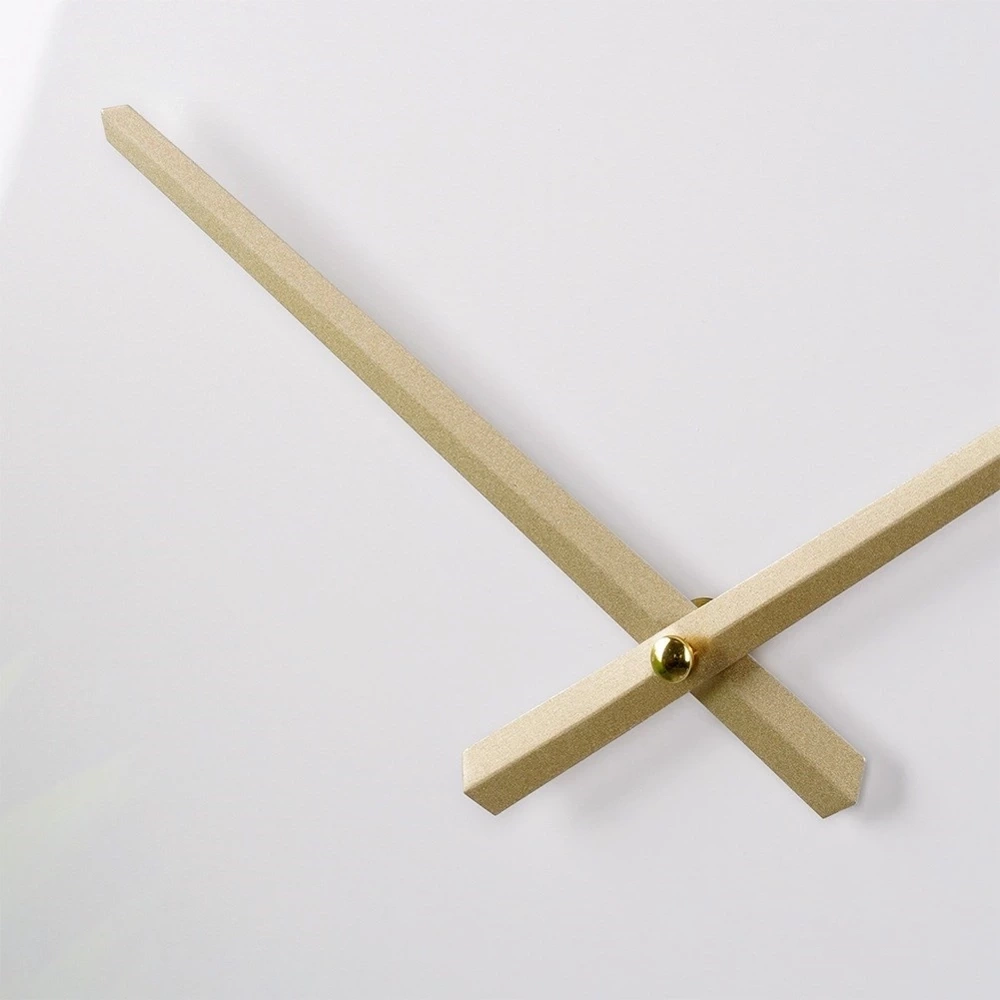 Zegar ścienny biały złoty 50 cm