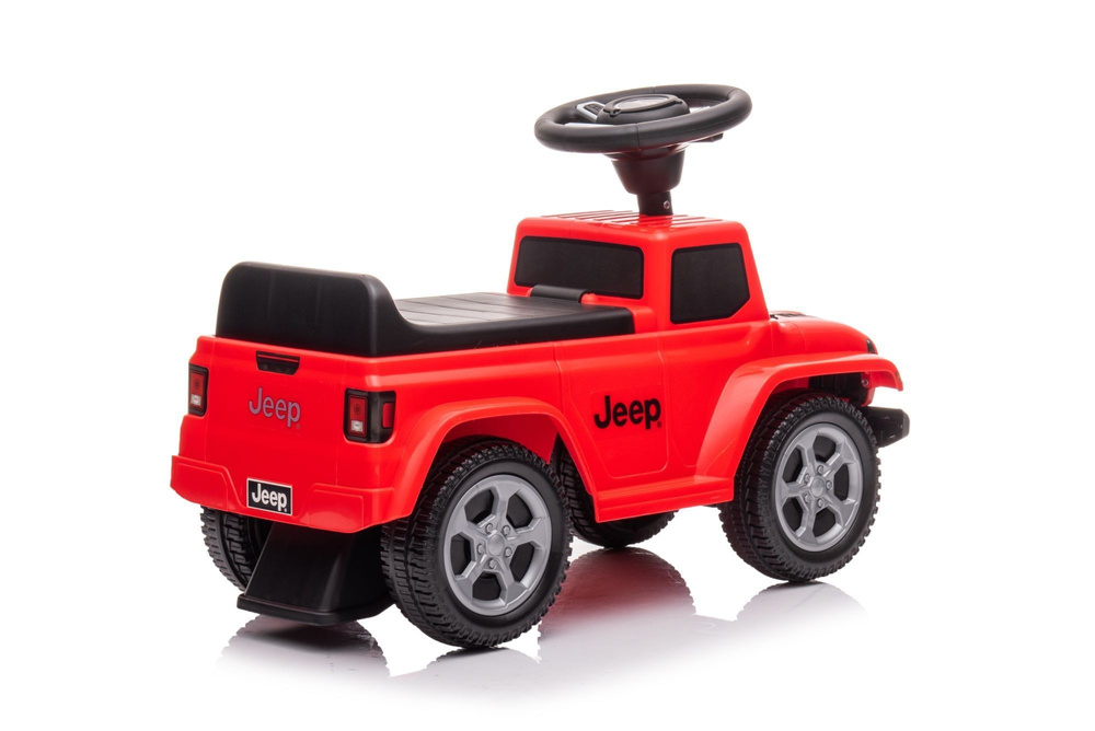 Jeździk odpychacz pchacz z dźwiękiem Jeep auto dla dziecka czerwony