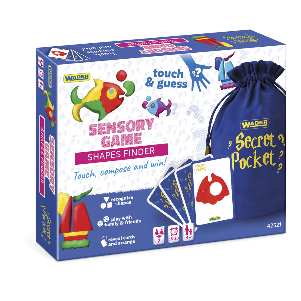 Play&Fun Secret Pocket Poszukiwacz Kształtów gra sensoryczna 42521 Wader