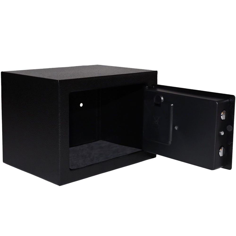 Sejf domowy biurowy zamek elektroniczny szyfrowy kluczyk kod XXL 35x25x25 cm