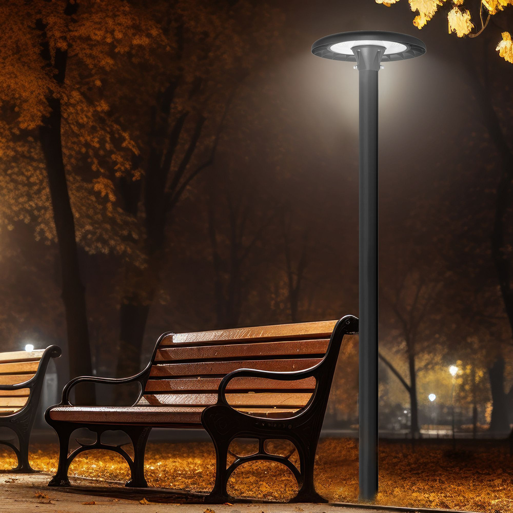 Lampa uliczna ogrodowa okrągła VIDEX LED IP65 120W 16800Lm 220V