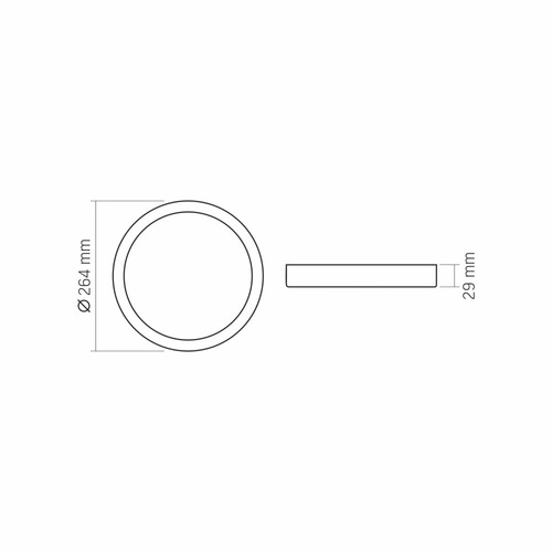 Oprawa oświetleniowa LED typu downlight VIDEX-DOWNLIGHT-LED-DLRS-BLACK-24W-NW