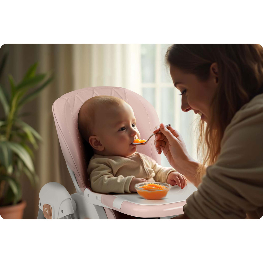 Krzesełko do karmienia  Elite różowe