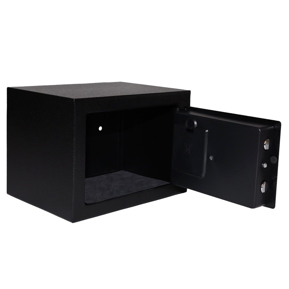Sejf domowy z zamkiem elektronicznym na kluczyk lub kod 23x17x17 cm