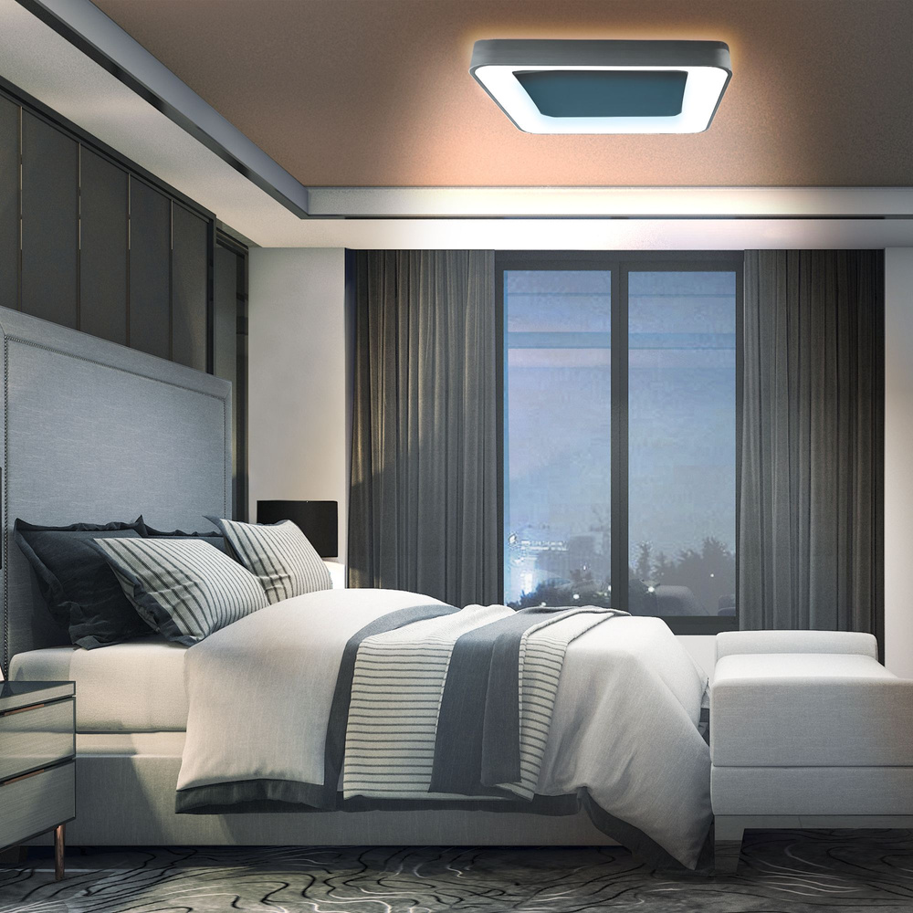 Oprawa sufitowa LED VIDEX-LED-EDGE-SC-72W-CZARNA