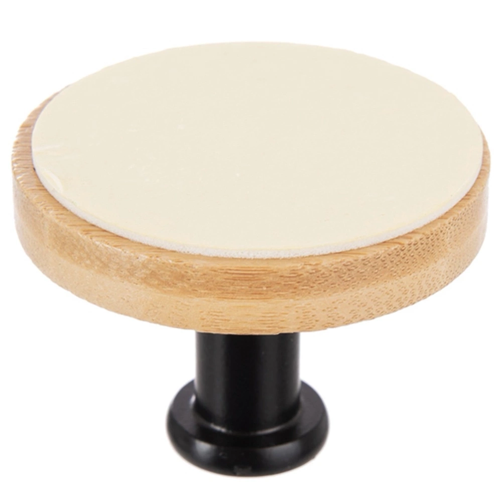 Haczyk wieszak samoprzylepny bambusowy metalowy czarny 5 cm 2 szt.